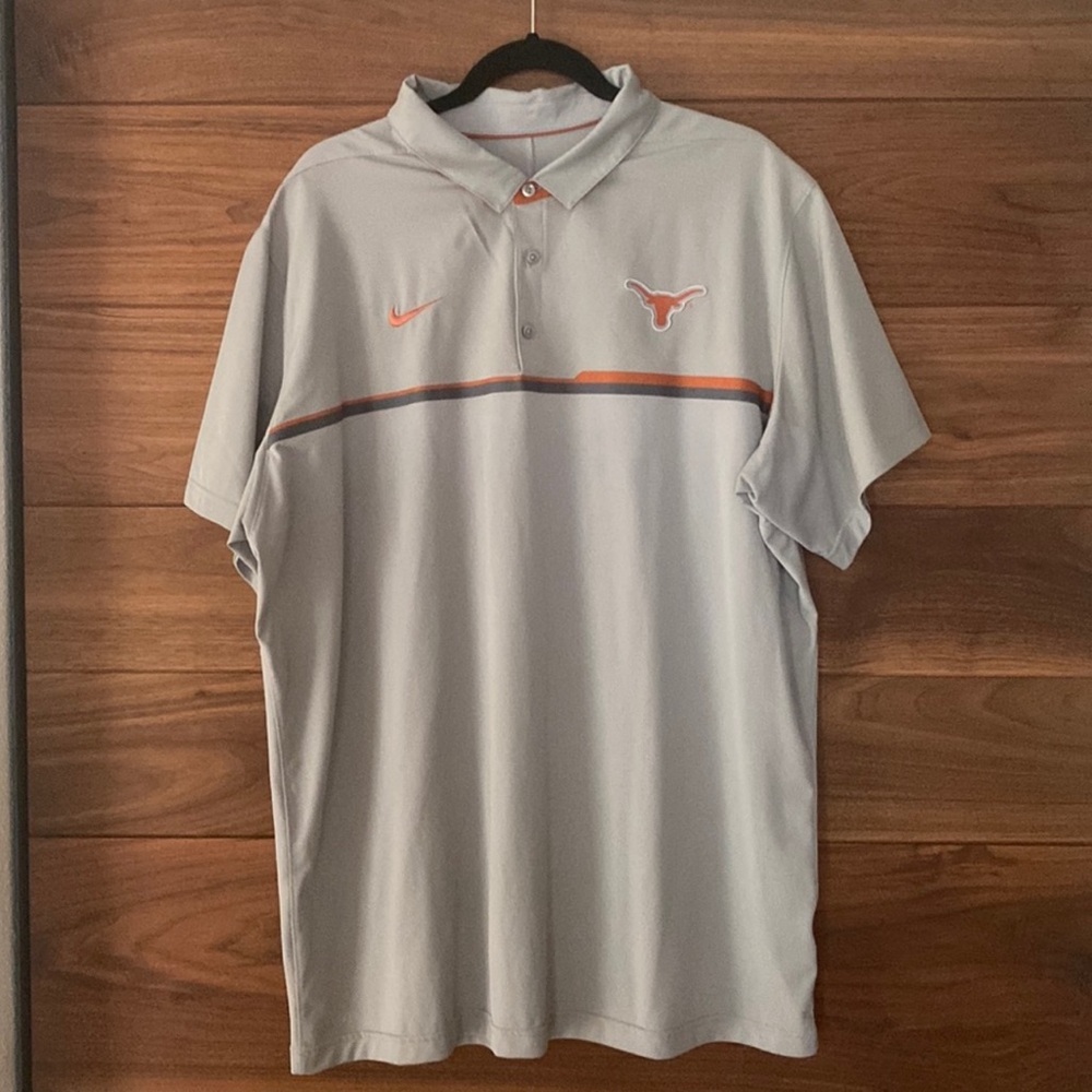 Grey Nike Dri-Fit Texas Longhorns XXL Polo